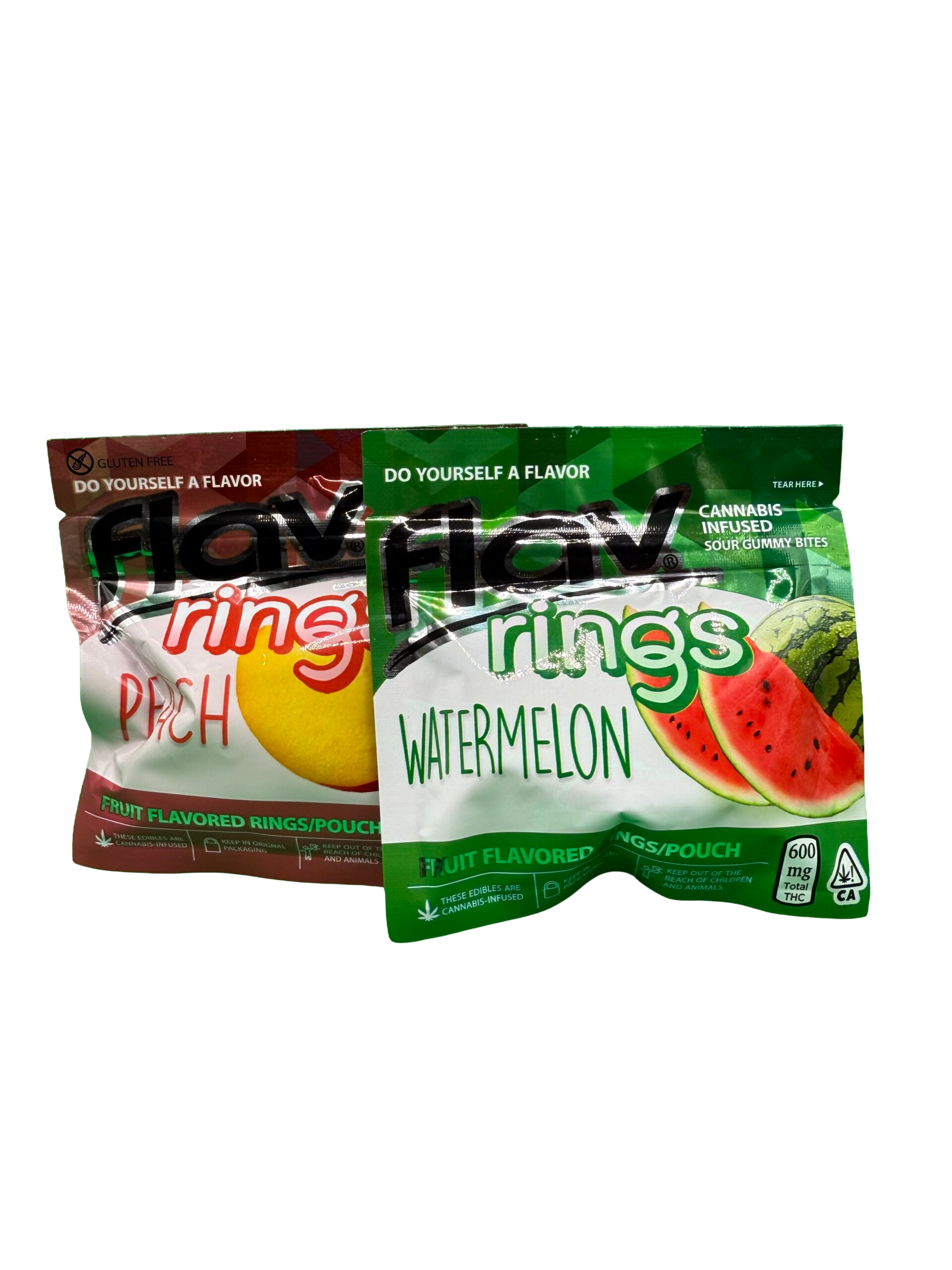 Flav Rings Sour Gummy Bites 600MG